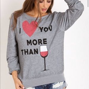 ITEM BEING REMOVED SOON. Wildfox Burnwash Fleece